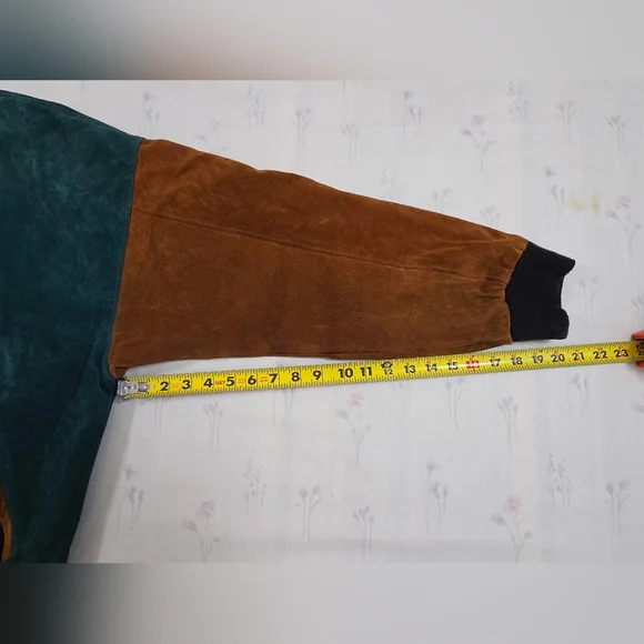 Vintage 1993 Looney Tunes Leather Suede Varsity Jacket XL - Picture 11 of 15